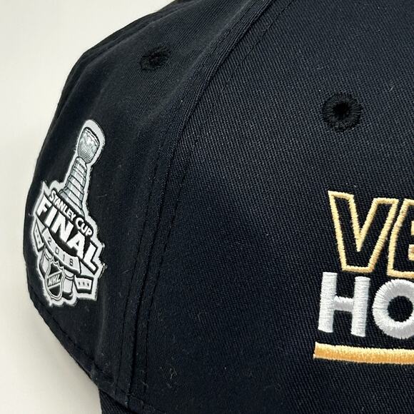 Las Vegas Golden Knights 2018 Hat Baseball Cap Adidas Hockey Strapback Black - Picture 6 of 11